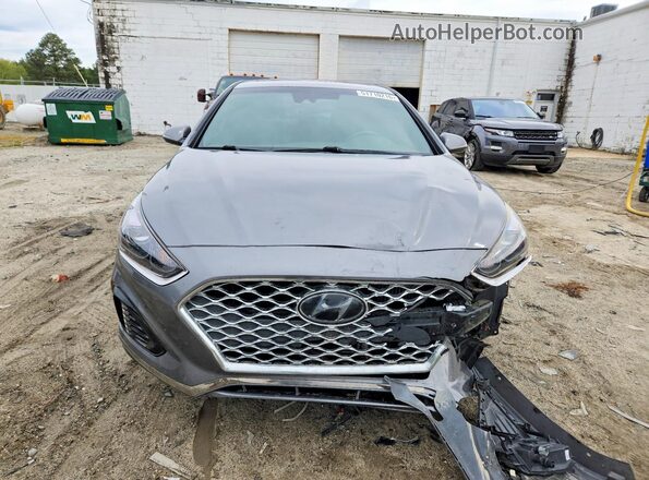 5NPE34AB5JH677652 2018 HYUNDAI SONATA Gray Դիմացի տեսք
