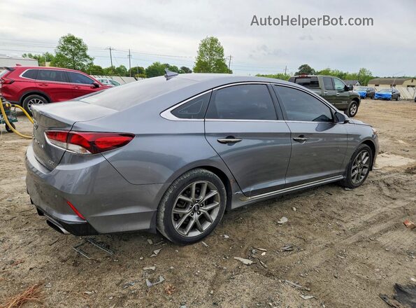 5NPE34AB5JH677652 2018 HYUNDAI SONATA Gray Հետևի աջ