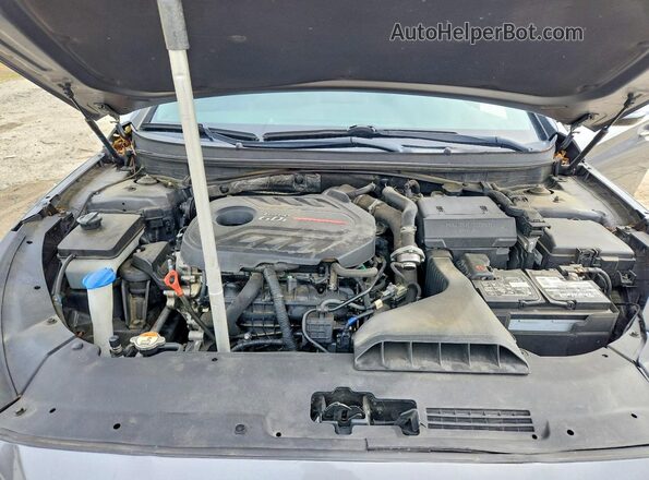 5NPE34AB5JH677652 2018 HYUNDAI SONATA Gray Սալոնի հետևի տեսք