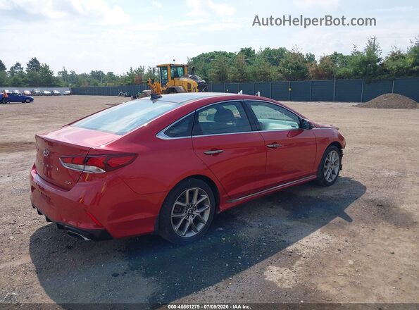 5NPE34AB5KH754571 2019 HYUNDAI SONATA Red Հետևի աջ