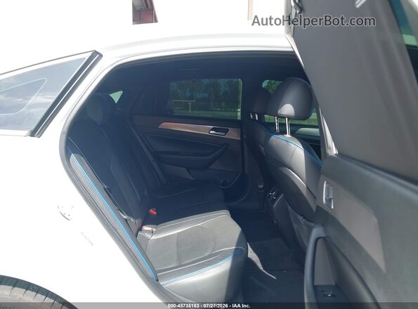 5NPE34AB5KH761343 2019 HYUNDAI SONATA White Вид наклейки з VIN-кодом