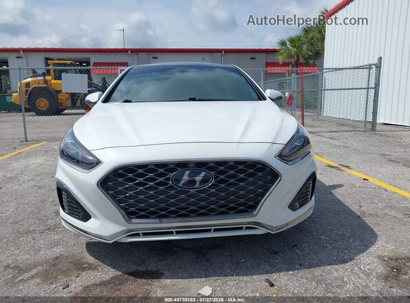 5NPE34AB5KH761343 2019 HYUNDAI SONATA White Вид щитка приладів