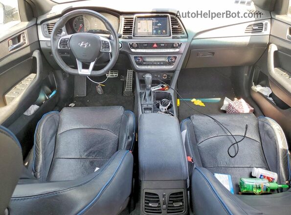 5NPE34AB5KH810010 2019 HYUNDAI SONATA Silver Вид панелі приладів