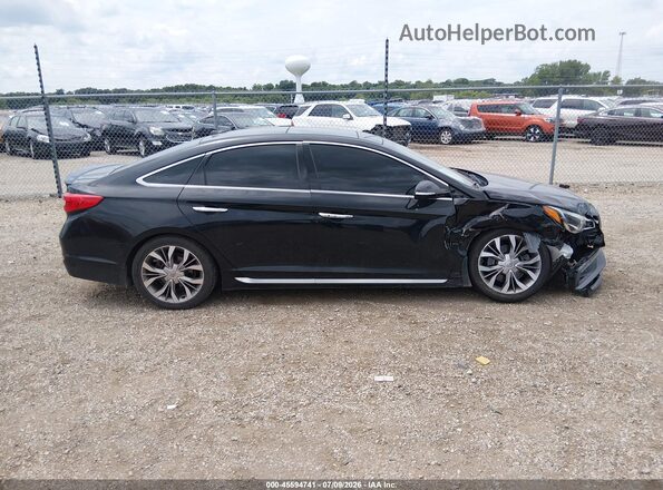 5NPE34AB6HH497056 2017 HYUNDAI SONATA Черный Панорамный вид салона 360°