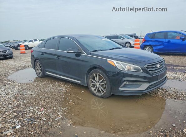 5NPE34AB6HH574234 2017 HYUNDAI SONATA Black Delantero derecho
