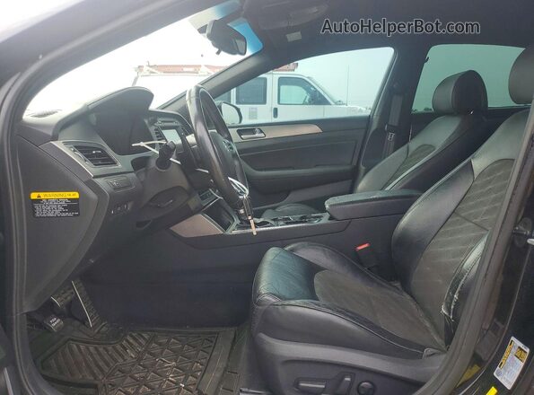 5NPE34AB6HH574234 2017 HYUNDAI SONATA Black Vista interior delantera