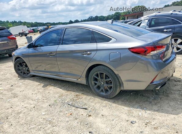 5NPE34AB6JH667809 2018 HYUNDAI SONATA Серый Задняя левая четверть