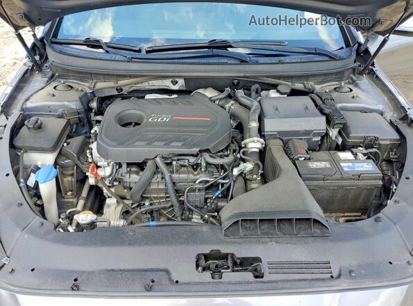 5NPE34AB6JH667809 2018 HYUNDAI SONATA Серый Вид задней части салона