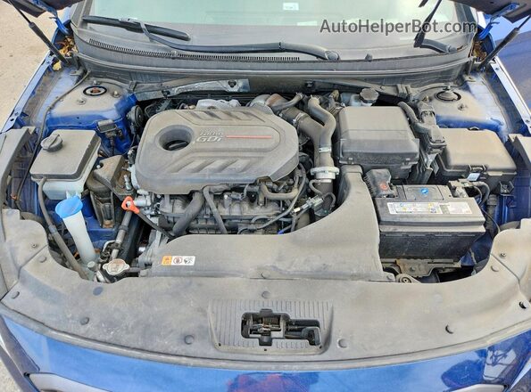 5NPE34AB7HH536902 2017 HYUNDAI SONATA Blue Widok wnętrza z tyłu