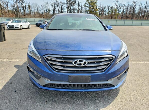 5NPE34AB7HH536902 2017 HYUNDAI SONATA Blue Widok z przodu