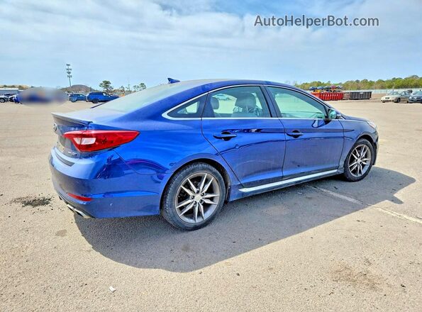 5NPE34AB7HH536902 2017 HYUNDAI SONATA Blue Tył prawy