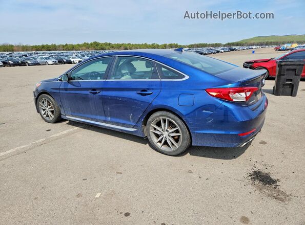 5NPE34AB7HH536902 2017 HYUNDAI SONATA Blue Tył lewy