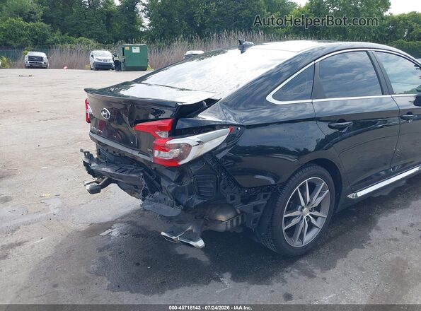 5NPE34AB7HH558981 2017 HYUNDAI SONATA Black წინა ხედი