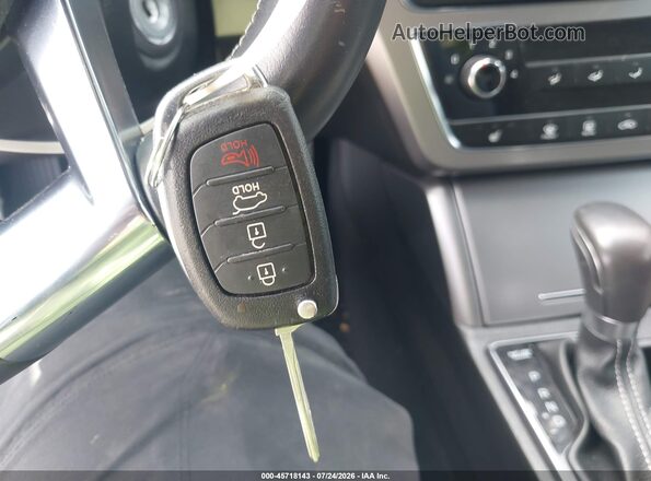 5NPE34AB7HH558981 2017 HYUNDAI SONATA Black წინა პანელის ხედი