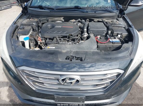 5NPE34AB7HH558981 2017 HYUNDAI SONATA Black უკანა ხედი