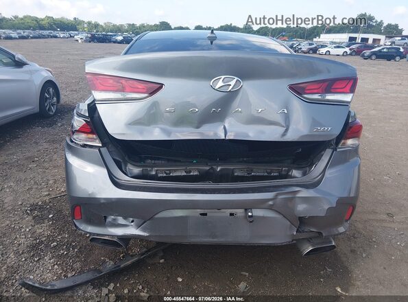 5NPE34AB7JH696042 2018 HYUNDAI SONATA Gray წინა ხედი