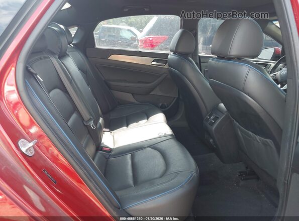 5NPE34AB7KH742115 2019 HYUNDAI SONATA Red VIN sticker view