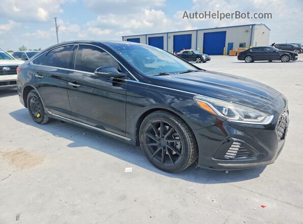 5NPE34AB8JH634861 2018 HYUNDAI SONATA Black წინა მარჯვენა