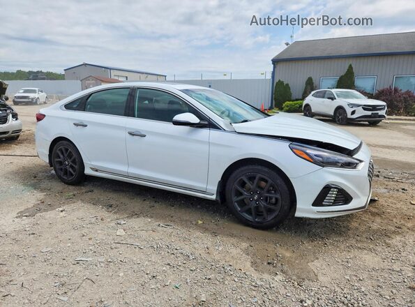 5NPE34AB9JH678500 2018 HYUNDAI SONATA White წინა მარჯვენა