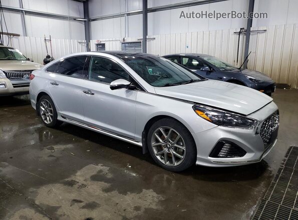 5NPE34ABXKH806860 2019 HYUNDAI SONATA Серебряный Передняя правая четверть