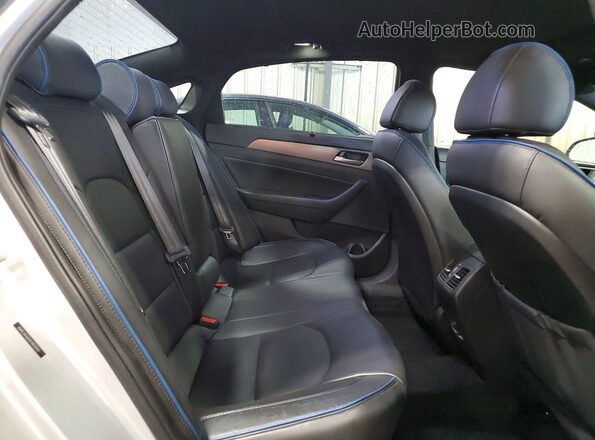 5NPE34ABXKH806860 2019 HYUNDAI SONATA Серебряный Вид задних сидений
