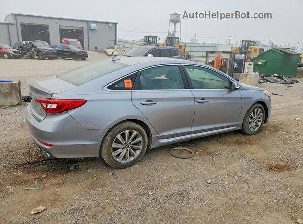 5NPE34AF0FH032899 2017 HYUNDAI SONATA Silver Trasero derecho