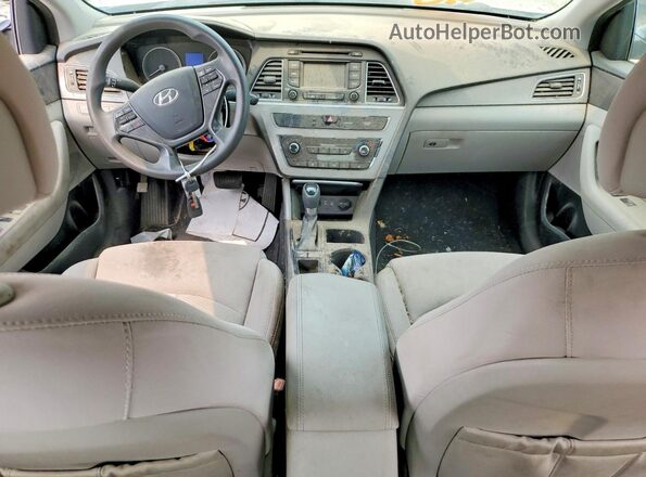 5NPE34AF0FH032899 2017 HYUNDAI SONATA Silver Vista del salpicadero