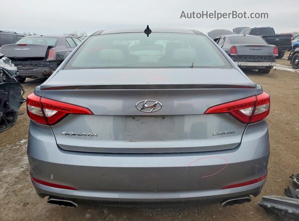 5NPE34AF0GH318138 2016 HYUNDAI SONATA Silver Vista trasera