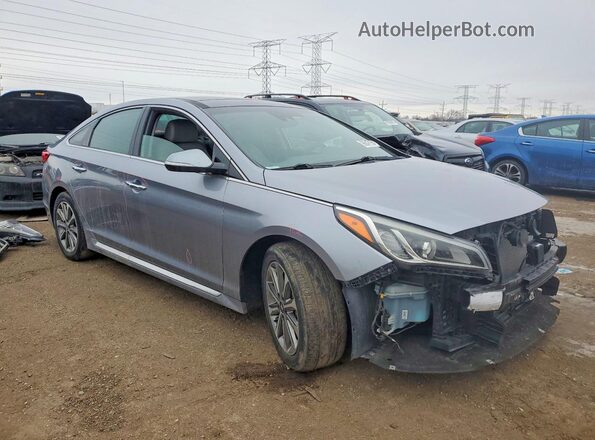 5NPE34AF0GH318138 2016 HYUNDAI SONATA Silver Delantero derecho