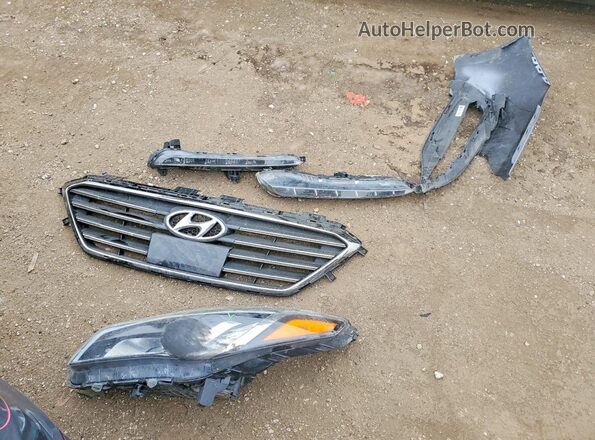 5NPE34AF0GH318138 2016 HYUNDAI SONATA Silver Vista del compartimento del motor
