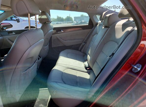 5NPE34AF0GH335179 2016 HYUNDAI SONATA Red Հետևի նստատեղերի տեսք