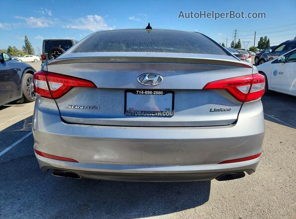 5NPE34AF0GH351754 2016 HYUNDAI SONATA Gray Вид ззаду