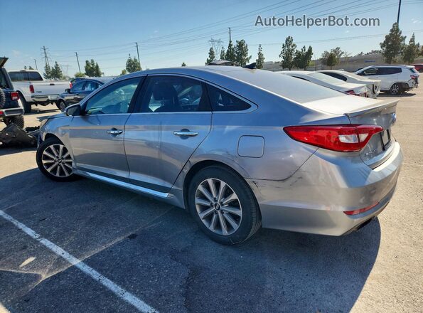 5NPE34AF0GH351754 2016 HYUNDAI SONATA Gray Задня ліва чверть