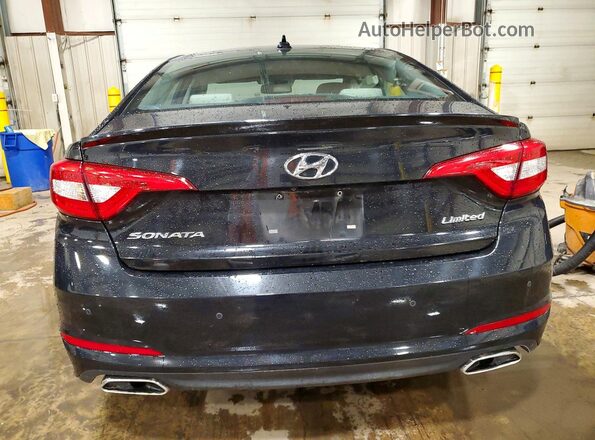 5NPE34AF0GH356971 2016 HYUNDAI SONATA Black Widok z tyłu
