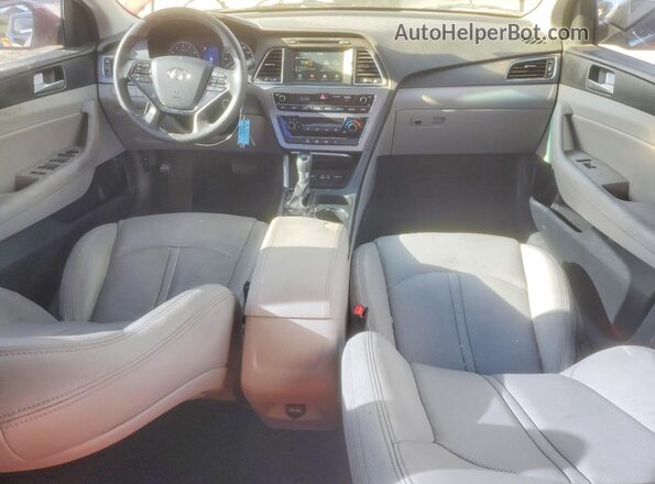 5NPE34AF0GH395379 2016 HYUNDAI SONATA Красный Вид панели приборов