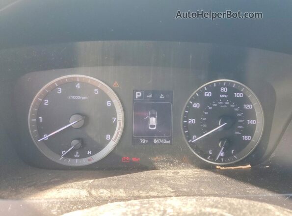 5NPE34AF0GH395379 2016 HYUNDAI SONATA Красный Вид щитка приборов