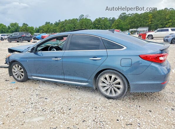 5NPE34AF0GH422662 2016 HYUNDAI SONATA Blue Tył lewy