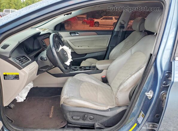 5NPE34AF0GH422662 2016 HYUNDAI SONATA Blue Widok wnętrza z przodu