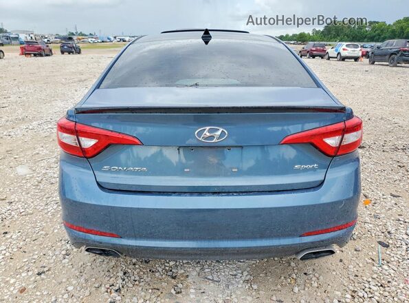 5NPE34AF0GH422662 2016 HYUNDAI SONATA Blue Widok z tyłu