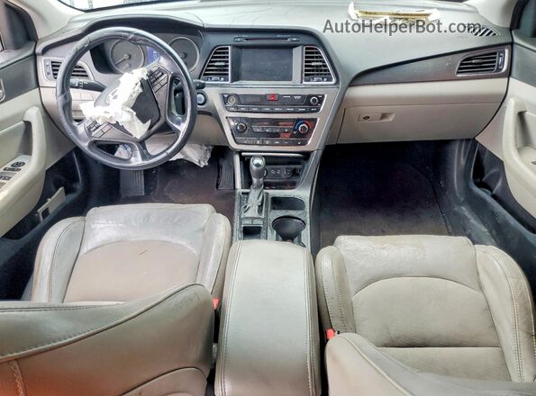 5NPE34AF0GH422662 2016 HYUNDAI SONATA Blue Widok deski rozdzielczej