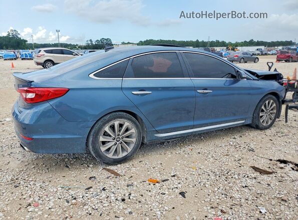 5NPE34AF0GH422662 2016 HYUNDAI SONATA Blue Tył prawy