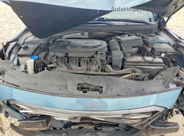 5NPE34AF0GH422662 2016 HYUNDAI SONATA Blue Widok wnętrza z tyłu