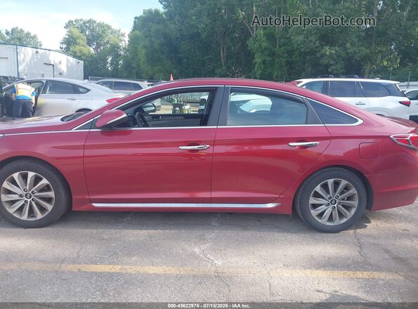 5NPE34AF0GH428901 2016 HYUNDAI SONATA Red Widok wnętrza 360 stopni