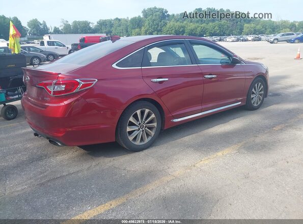 5NPE34AF0GH428901 2016 HYUNDAI SONATA Red Tył prawy