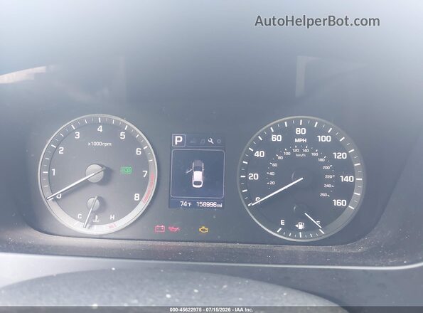 5NPE34AF0GH428901 2016 HYUNDAI SONATA Red Widok tylnych siedzeń