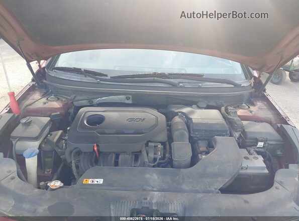 5NPE34AF0GH428901 2016 HYUNDAI SONATA Red Widok z tyłu