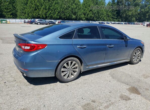 5NPE34AF0GH430941 2016 HYUNDAI SONATA Blue Tył prawy
