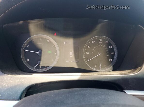 5NPE34AF0GH430941 2016 HYUNDAI SONATA Blue Widok zestawu wskaźników