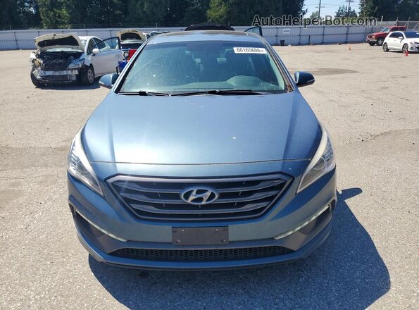 5NPE34AF0GH430941 2016 HYUNDAI SONATA Blue Widok z przodu