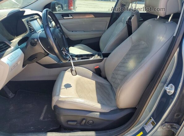 5NPE34AF0GH430941 2016 HYUNDAI SONATA Blue Widok wnętrza z przodu
